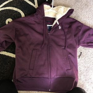 Maroon Polo zip up